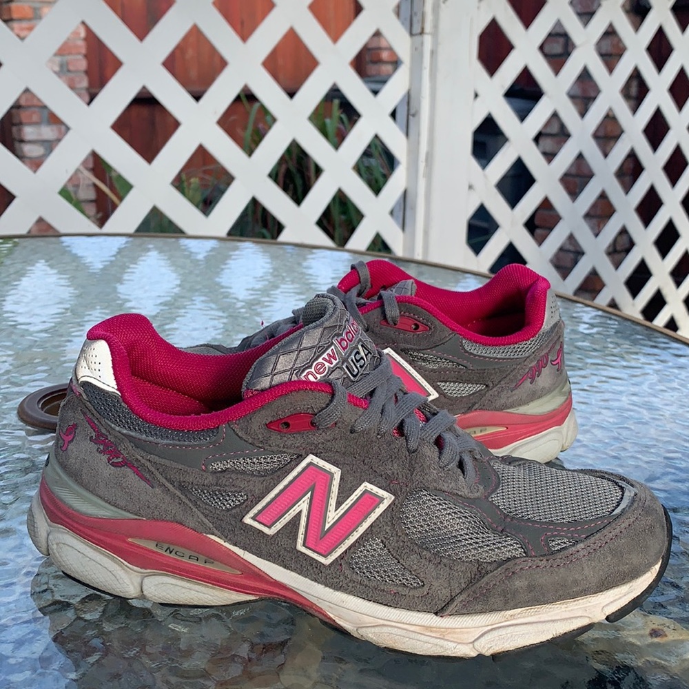 New balance 990 USA breast cancer awareness.